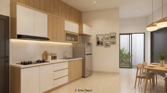 Ilustrasi tipe 36/60 - Dapur