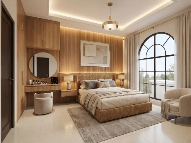 Ilustrasi tipe 62/70 - Kamar tidur utama, inspirasi interior
